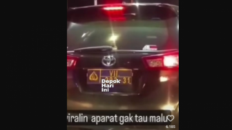Viral Mobil Innova Berplat Polri Ngeyel Tak Mau Bayar Tol Krukut, Polisi Selidiki