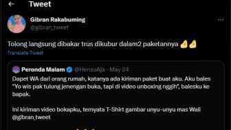 Warganet Dapat Kaus Gambar Mas Wali Jadi Teletubbies, Gibran Rakabuming: Tolong Langsung Dibakar