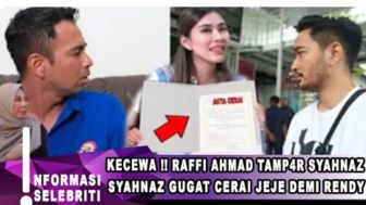Cek Fakta: Raffi Ahmad Tampar Syahnaz Gegara Gugat Cerai Jeje, Benarkah?