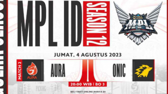 Jadwal MPL ID S12 Hari Ini 4 Agustus 2023, Aura Fire vs ONIC Jam Berapa?