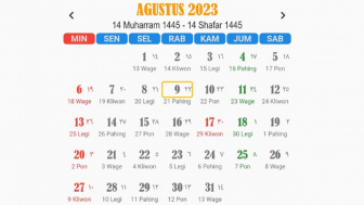 Kalender Jawa Agustus 2023 Lengkap dengan Weton