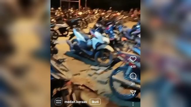 Viral Video Puluhan Sepeda Motor Diduga Hilang Saat Konser HUT Kota Medan, Warganet: Serius Ini Min?