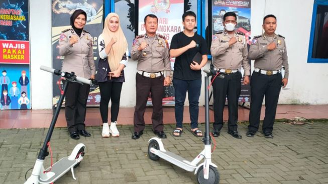 Polisi Larang Penggunaan Skuter Listrik di Jalan Raya Kota Medan, Begini Alasannya