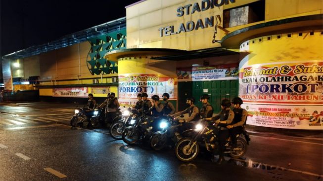 Antisipasi Geng Motor, Polisi Patroli Bubarkan Kerumunan Pemuda di Medan