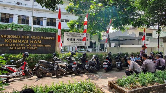 Kantor Komnas HAM Dijagar Aparat Kepolisian, Terkait Pemeriksaan Ferdy Sambo Hari ini