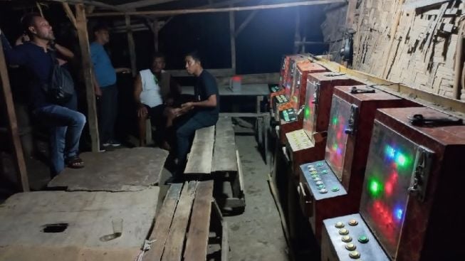 Polisi Gerebek Arena Judi di Deli Serdang, 12 Mesin Dingdong Diamankan, Pemilik Kabur!