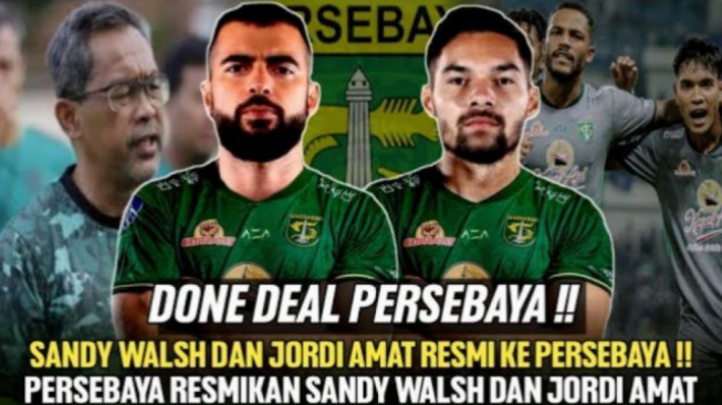 CEK FAKTA: Jordi Amat dan Sandy Walsh Lanjutkan Karier di Indonesia, Gabung Persebaya