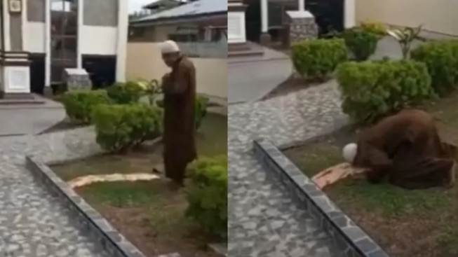 Misteri Pria Salat di Gereja HKBP Pardamean Medan, Videonya Viral