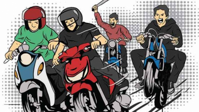 PERINGATAN! Komplotan Geng Motor Tukang Buat Onar Di Jalur Puncak, Siap-siap Ditembak Polisi