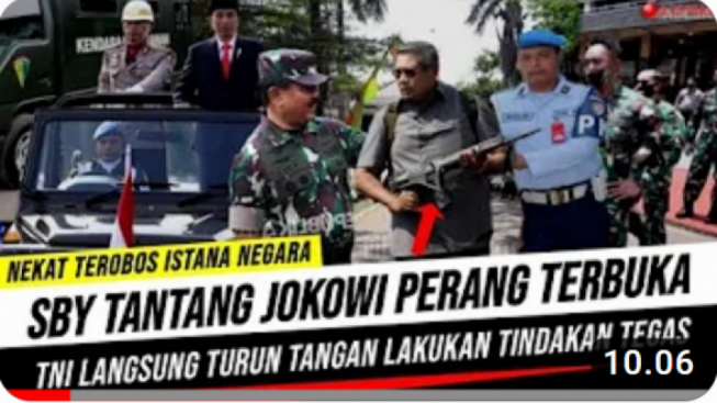 CEK FAKTA: SBY Tantang Jokowi Perang Terbuka Sampai Terobos Istana, Benarkah?