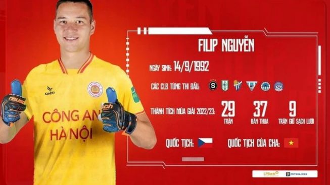 Nggak Dipakai Timnas Ceko, Filip Nguyen Bakal Jadi Kiper Vietnam?