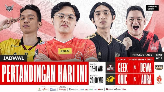 Jadwal MPL ID S12 Hari Ini 15 September 2023, ONIC Main Jam Berapa?