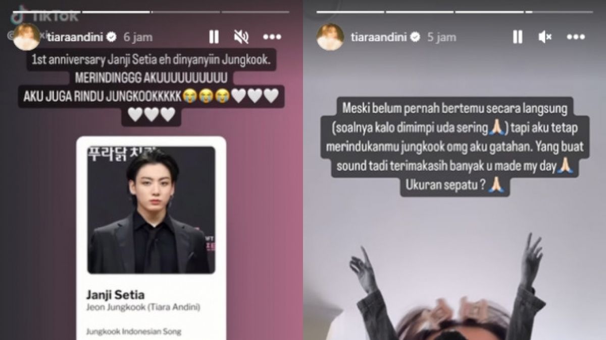 Screenshot story Instagram Tiara Andini [Instagram @tiaraandini]