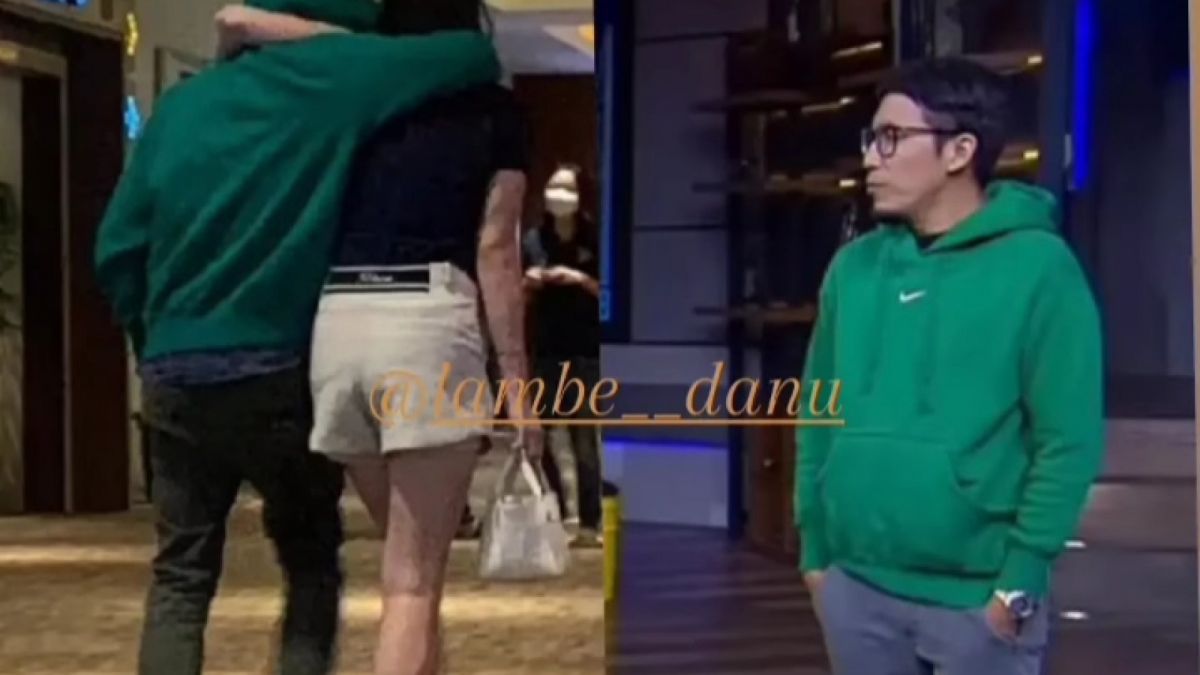 Foto sosok pria dan perempuan yang diduga sebagai Desta dan Gege Elisa terciduk di bioskop [Instagram: @lambe_danu]