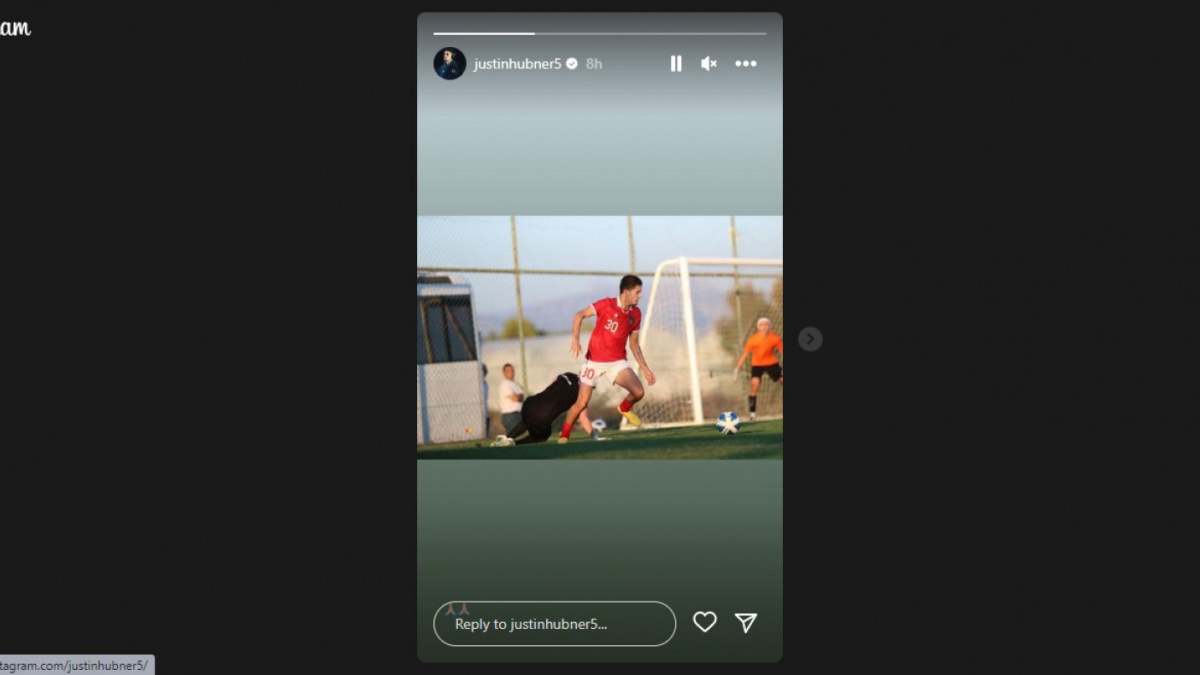 Unggahan Justin Hubner kenakan jersey Timnas Indonesia [@justinhubner5]