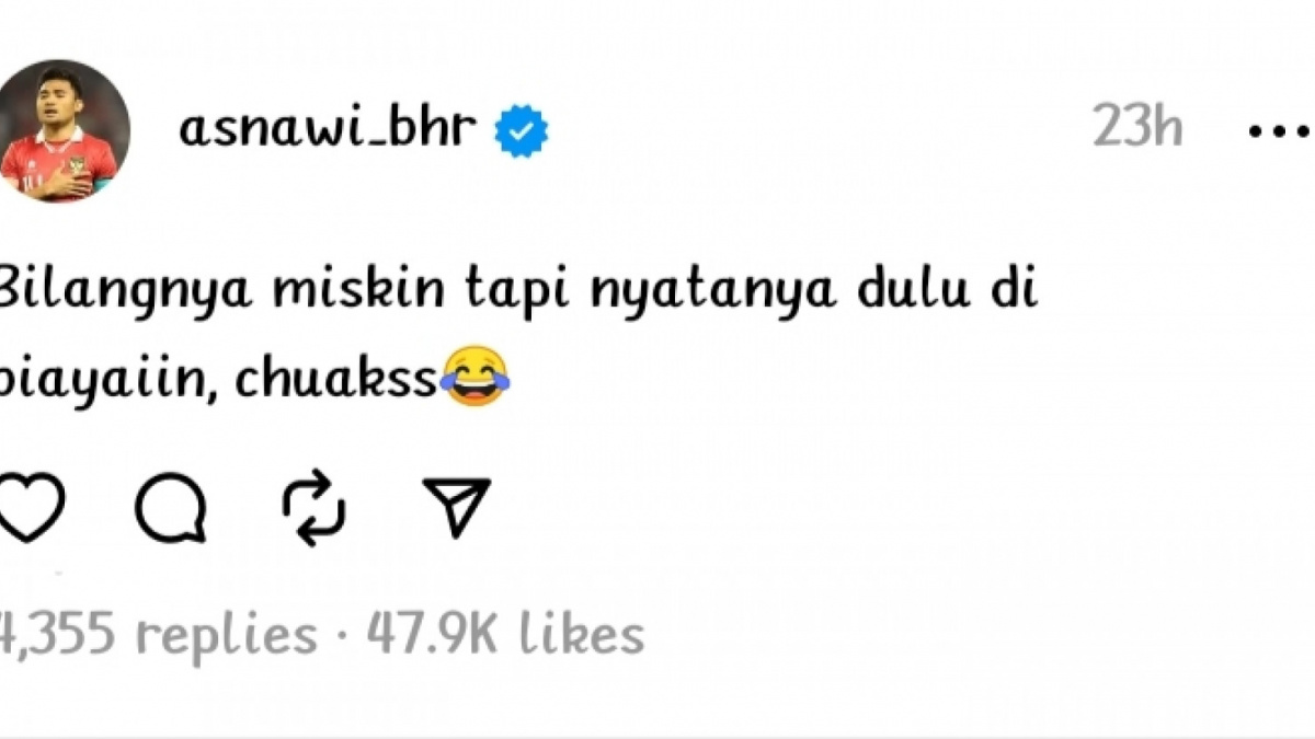 Postingan thread Asnawi Mangkualam