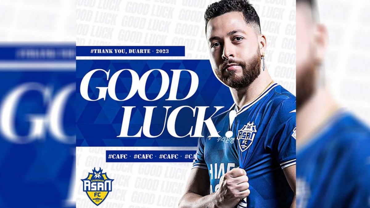 Chungnam Asan FC resmi melepas winger asal Brazil Robson Duarte [@asanfc2020]