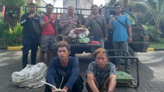 Sedang Tidur Pulas, Rofiki dan Sapri Ditangkap gegara Curi Genset di Tumbak Bayuh, Mengwi