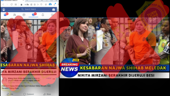 Cek Fakta: Video Nikita Mirzani Diborgol Polisi karena Dilaporkan Najwa Shihab