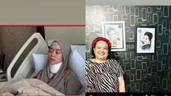 Rizky Billar Dipolisikan, Aty Kodong Unggah Foto Lesti Terkapar: Kami Bersama Lesti!