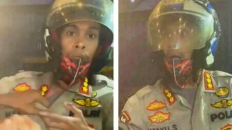VIRAL! Polisi Gadungan di Palembang 'Berpangkat Kombes' Tunggangi Kawasaki, Bingung Pamit Pulang