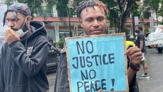 Puluhan Mahasiswa Papua Demo di Denpasar Tuntut Keadilan untuk Korban Mutilasi di Timika