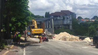 Polda Bali Pelototi Kasus Ambrolnya Proyek Jembatan Tukad Ayung Gatsu Denpasar