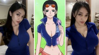 Punya Body Aduhai, Amanda Zahra Dikaitkan dengan Nico Robin One Piece