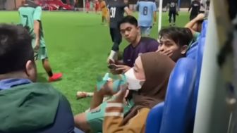 Ramai Video Lesti Kejora Tunggui Rizky Billar Main Futsal, Netizen: Takut Selingkuh