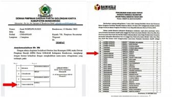 3 Panwascam Terpilih di Bondowoso Diduga Anggota Partai Golkar, Bawaslu Ogah Komentar