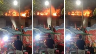 Breaking News! Toko Cakra Tabanan Bali Terbakar, Api Bersumber dari Lantai 3