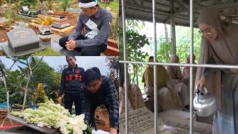 Sudah Tak Bersama! Ambu Anne Kunjungi Makam Ayah, Kang Dedi Mulyadi Datangi Makam Ibu dan Mantan Istri