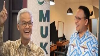 "Mr. White Hair" Ganjar Pranowo Selalu di Depan, Anies Baswedan Cerita Rutin Cukur