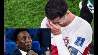 22,2 Juta Like, Derai Air Mata CR7, Pele Kepada Ronaldo: Terima Kasih Telah Membuat Kami Tersenyum Temanku