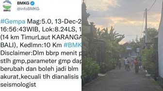 Terkini, Penjelasan Lengkap BMKG Soal Gempa di Bali dengan 13 Gempa Susulan