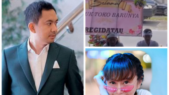 Wow! Regi Datau Kirim Papan Ucapan Salamat untuk Denise Chariesta di Grand Opening Toko Bunga? Warganet: Halu Teramat Sangat