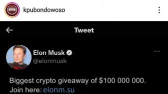 Muncul Elon Musk di Akun Instagram KPU Bondowoso, Bagi-bagi Hadiah sampai Rp 15,6 Miliar