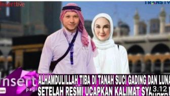 Gading Marten Berangkat Ibadah Umrah Pasca Ucapkan Kalimat Syahadat dan Menikah dengan Luna Maya, Cek Faktanya