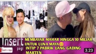 Rela Bayar Mahar Rp 10 Miliar untuk Luna Maya, Gading Marten Disebut punya 7 Pabrik Uang, Cek Faktanya!