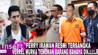 Ferry Irawan Resmi Jadi Tersangka, Tangis Haru Verrel Bramasta, Polisi Temukan Barang Pemukulan Venna Melinda di Hotel, Cek Faktanya