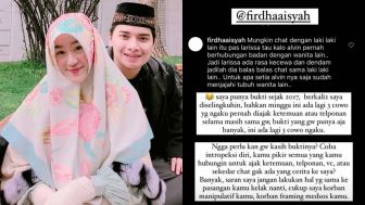 Heboh! Alvin Faiz Ungkap Larissa Chou Kerap Selingkuh dengan Temannya saat Masih Jadi Istri Sah