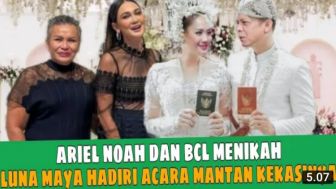 Mengejutkan! Luna Maya Hadiri Upacara Pernikahan Ariel Noah dan Bunga Citra Lestari, Benarkah? Cek Faktanya