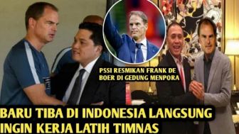 Frank de Boer Tiba di Jakarta Gantikan Shin Tae yong Jadi Pelatih Baru Timnas Indonesia, Benarkah? Cek Faktanya