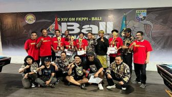 Ari Pratama, Wartawan Suara Denpasar Puas di Urutan II 9 Ball Tournament GM FKPPI Bali