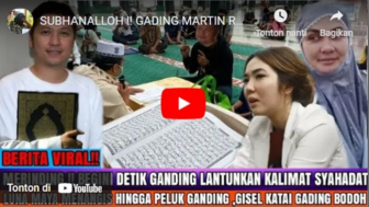 CEK FAKTA: Subhanalloh !! Gading Marten Resmi Mualaf, Luna Maya Menangis Bahagia, Gisel Katai Luna Wanita Gatel, Benarkah?