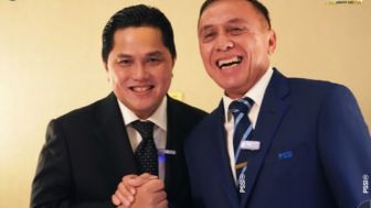 Sah Jadi Ketum PSSI, Erick Thohir Apresiasi Kinerja Iwan Bule, Apa Saja?