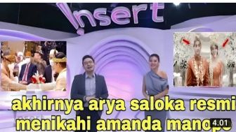 CEK FAKTA: Insert Live, Full Video Pernikahan Arya Saloka dan Amanda Manopo di Youtube, Akhirnya Resmi?