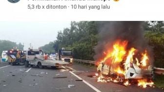 Cek Fakta: Siang Hari Ini, Amanda Manopo Alami Kecelakaan Mobil di Tol Cipali