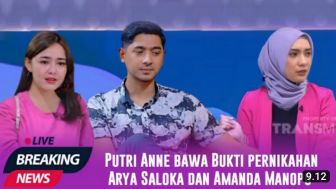 Cek Fakta: Putri Anne Bongkar Pernikahan Siri Arya Saloka dan Amanda Manopo, Benarkah?