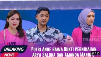 Cek Fakta: Putri Anne Bongkar Pernikahan Siri Arya Saloka dan Amanda Manopo?